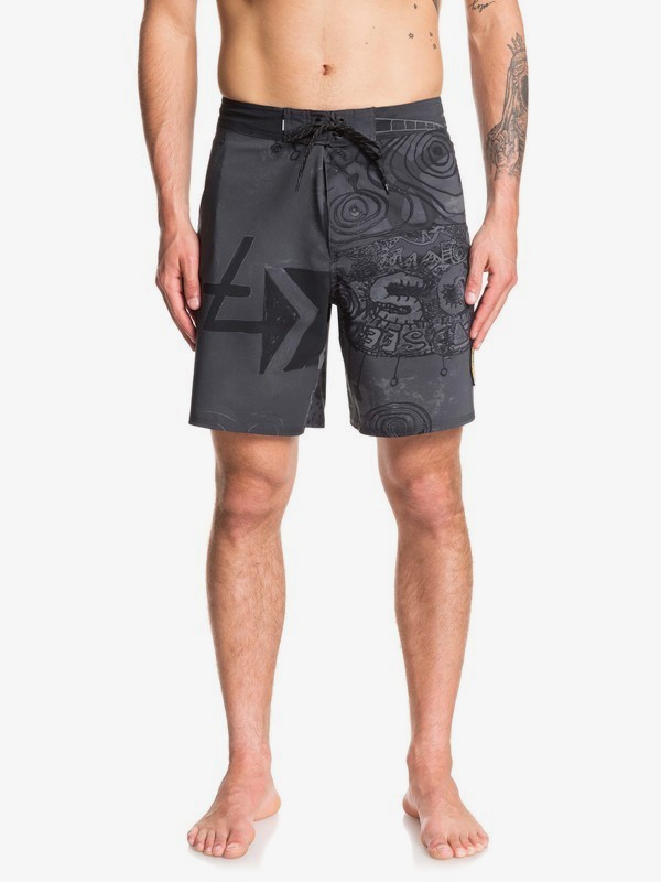 quiksilver, Highline Art House 18" - Boardshort da Uomo, BLACK (kvj6) 0 Highline Art House 18" - Boardshort da Uomo Black EQYBS04218 Quiksilver