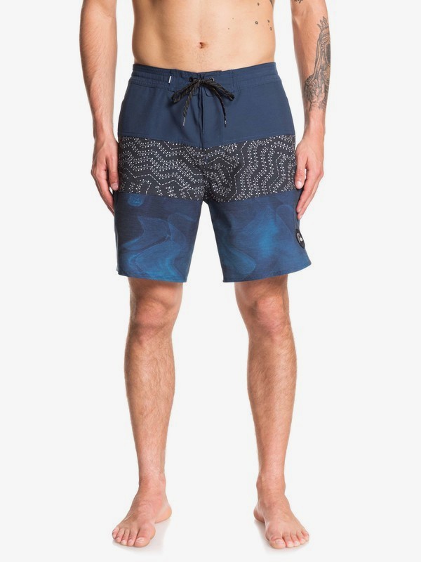 quiksilver, Washed 18" - Short-Bañador para Hombre, CRYSTAL TEAL (brn6) 0 Washed 18" - Short-Bañador para Hombre Azul EQYBS04241 Quiksilver