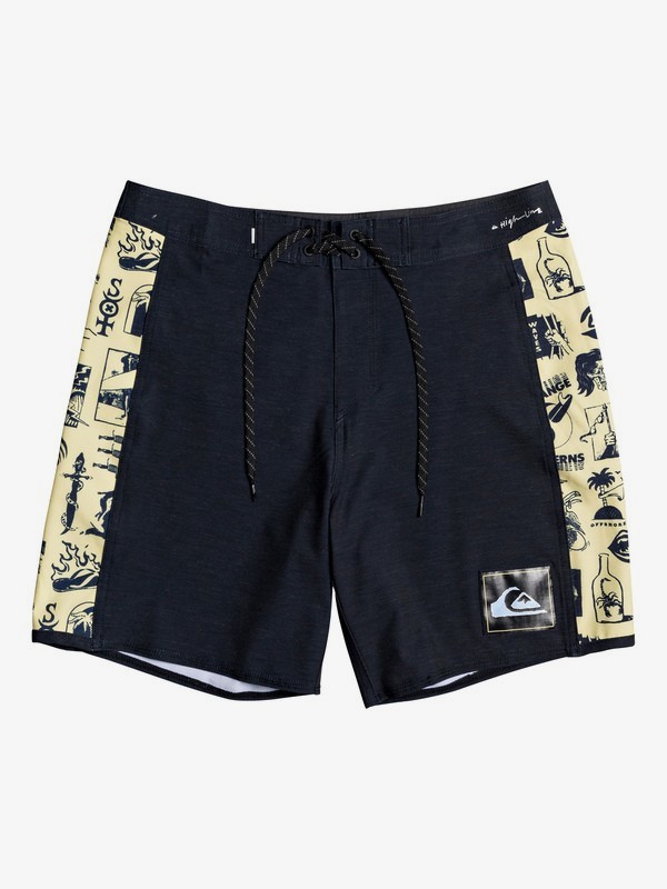 quiksilver, Highline Strange Patterns 18" Boardshorts, BLACK (kvj0) 0 Highline Strange Patterns 18" Boardshorts Black EQYBS04258 Quiksilver