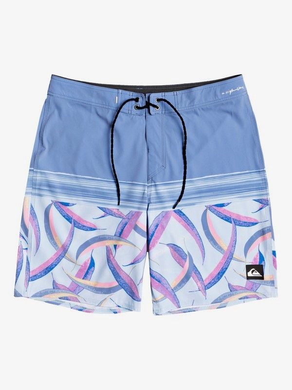 quiksilver, Highline Aussie Pop 19" Boardshorts, QUIET HARBOR (blm6) 0 Highline Aussie Pop 19" Boardshorts Blue EQYBS04265 Quiksilver
