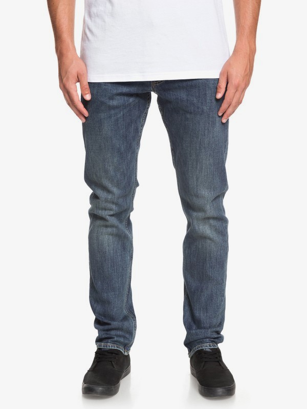 quiksilver, Revolver Medium Blue Straight Fit Jeans, MEDIUM BLUE (bygw) 0 Revolver Medium Blue Straight Fit Jeans Blue EQYDP03372 Quiksilver