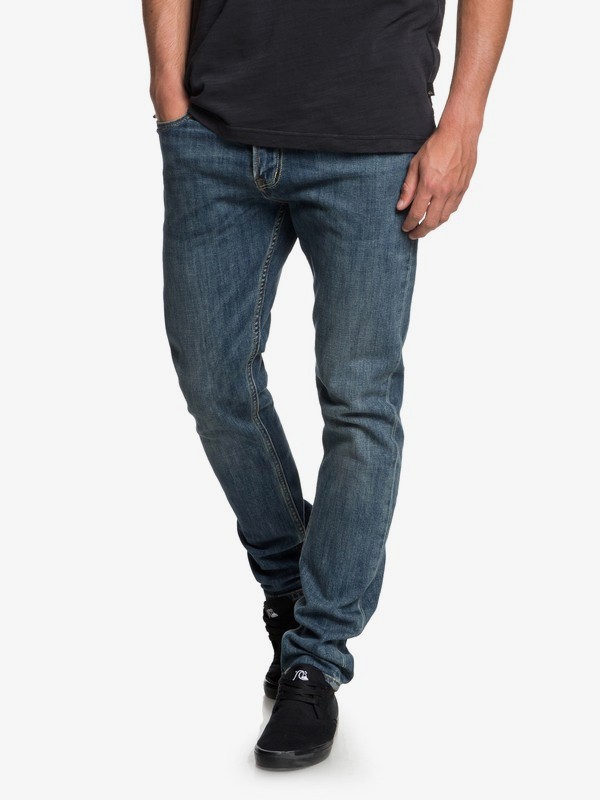 quiksilver, Pantalones de Mezclilla Azul Medio Ajuste Esbelto Distorsion, MEDIUM BLUE (bygw) 0 Pantalones de Mezclilla Azul Medio Ajuste Esbelto Distorsion Azul EQYDP03374 Quiksilver