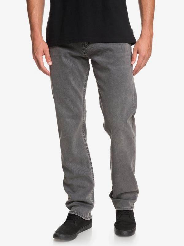 quiksilver, Sequel Granite Stone - Regular Fit Jeans for Men, GRANITE STONE (kzm0) 0 Sequel Granite Stone - Regular Fit Jeans for Men Black EQYDP03390 Quiksilver