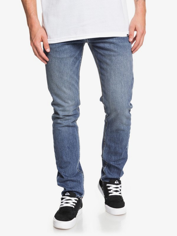 quiksilver, Distorsion Medium Blue Slim Fit Jeans, AGED (bjqw) 0 Distorsion Medium Blue Slim Fit Jeans Blue EQYDP03403 Quiksilver