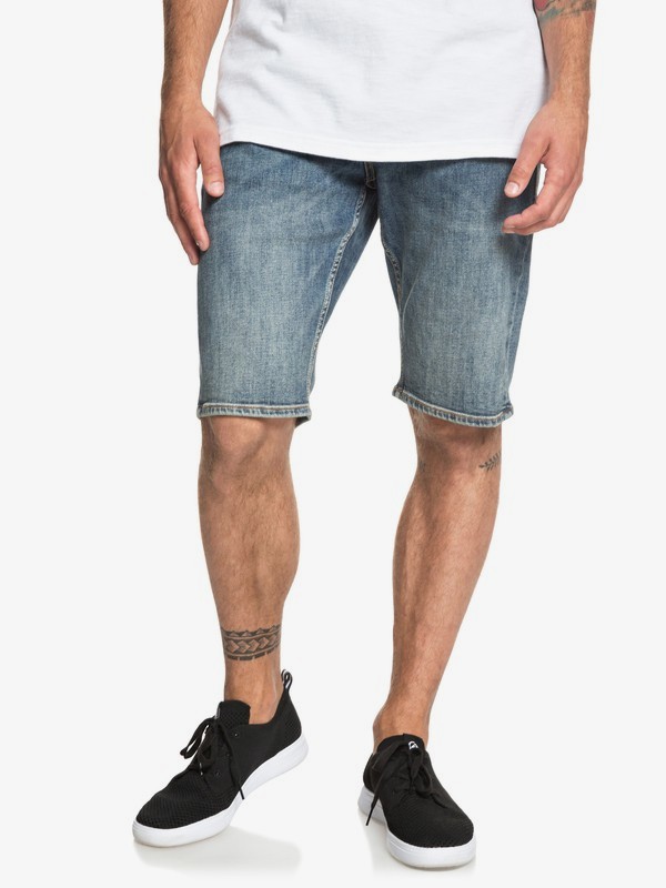 quiksilver, Sequel Medium Blue - Short en denim pour Homme, MEDIUM BLUE (bygw) 0 Sequel Medium Blue - Short en denim pour Homme Bleu EQYDS03086 Quiksilver