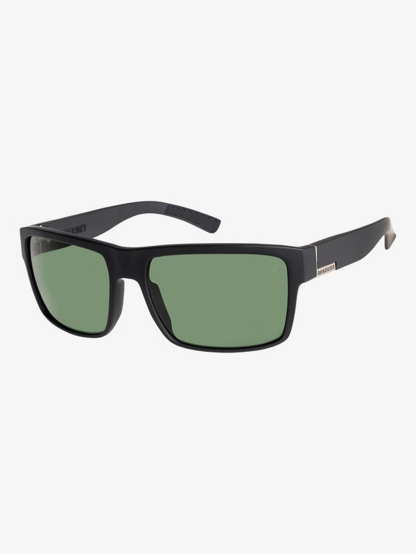 quiksilver, Ridgemont Polarised Sunglasses, MATTE BLACK/GREEN POLARIZED (xkgg) 0 Ridgemont Polarised Sunglasses Black EQYEY03023 Quiksilver
