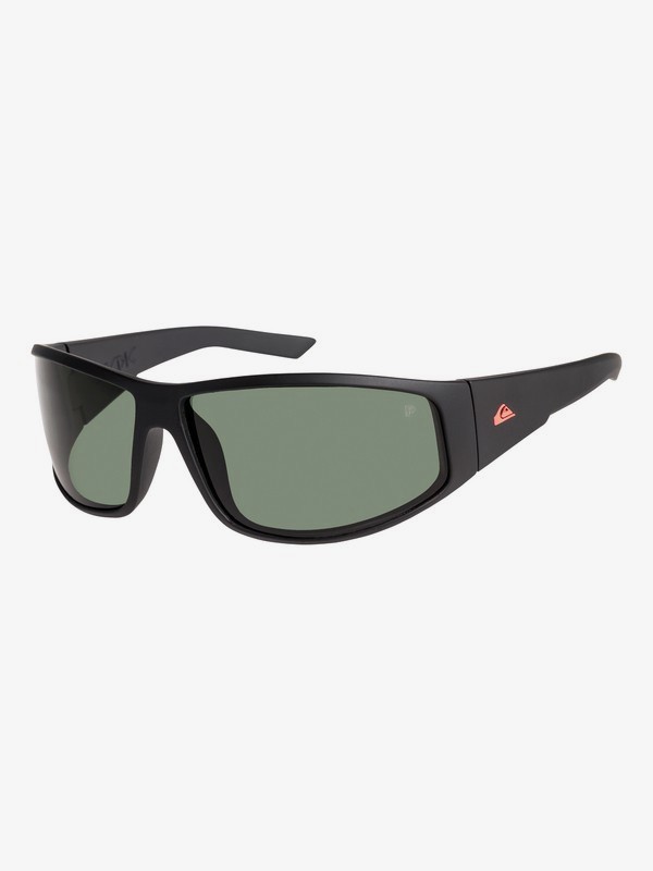 quiksilver, AKDK Polarised Floatable Sunglasses, MATTE BLACK/GREEN POLARIZED (xkgg) 0 AKDK Polarised Floatable Sunglasses Black EQYEY03032 Quiksilver