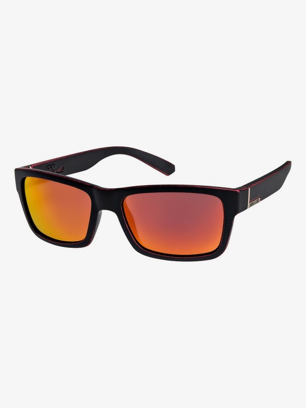 quiksilver, Deville - Sonnenbrille für Männer, MATTE BLACK-WORN RED/ML RED (xkkr) 0 Deville - Sonnenbrille für Männer EQYEY03043 Quiksilver