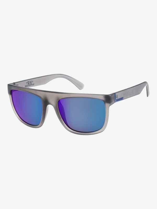 quiksilver, Bratstyle - Sunglasses for Men, MATTE CRYSTAL SMOKE/FLASH BLUE (xssb) 0 Bratstyle - Sunglasses for Men Grey EQYEY03085 Quiksilver