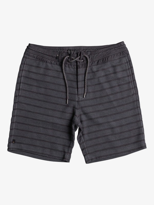 quiksilver, Street Fleece Streetshorts, IRON GATE STREET SHORT (kzm3) 0 Street Fleece Streetshorts Black EQYFB03113 Quiksilver