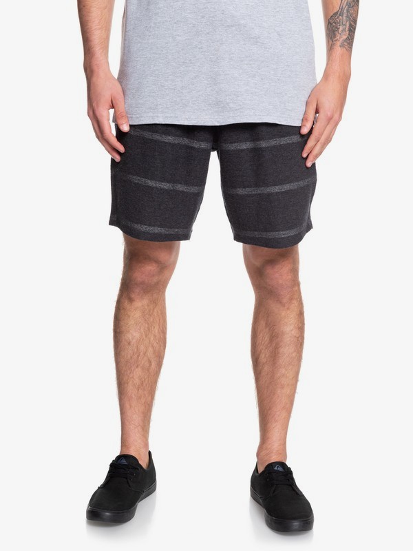 quiksilver, Reckless Blinking Sweat Shorts, DARK GREY HEATHER RECKLESS (krp3) 0 Reckless Blinking Sweat Shorts Black EQYFB03183 Quiksilver