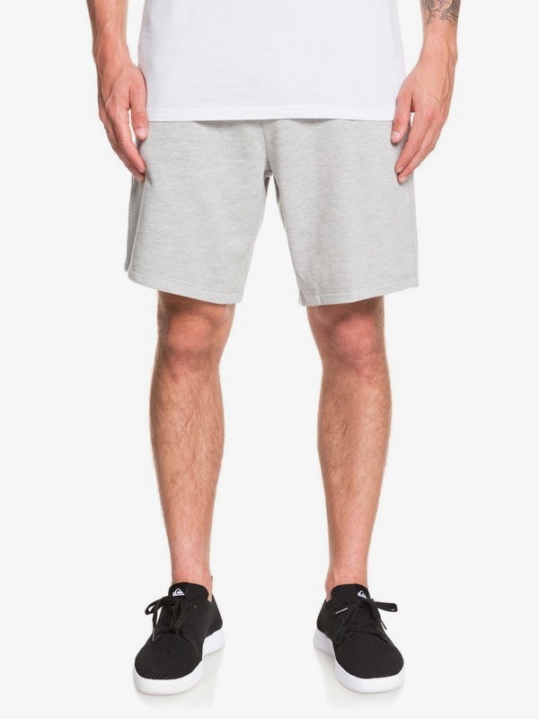 quiksilver, Rio 19" Sweat Shorts, LIGHT GREY HEATHER (sjsh) 0 Rio 19" Sweat Shorts Grey EQYFB03193 Quiksilver