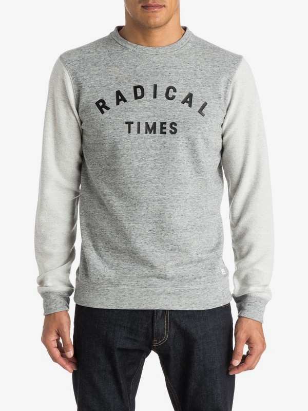 quiksilver, Visions Reverse Crew - Sudadera, MEDIUM GREY HEATHER (kpwh) 0 Visions Reverse Crew - Sudadera EQYFT03285 Quiksilver