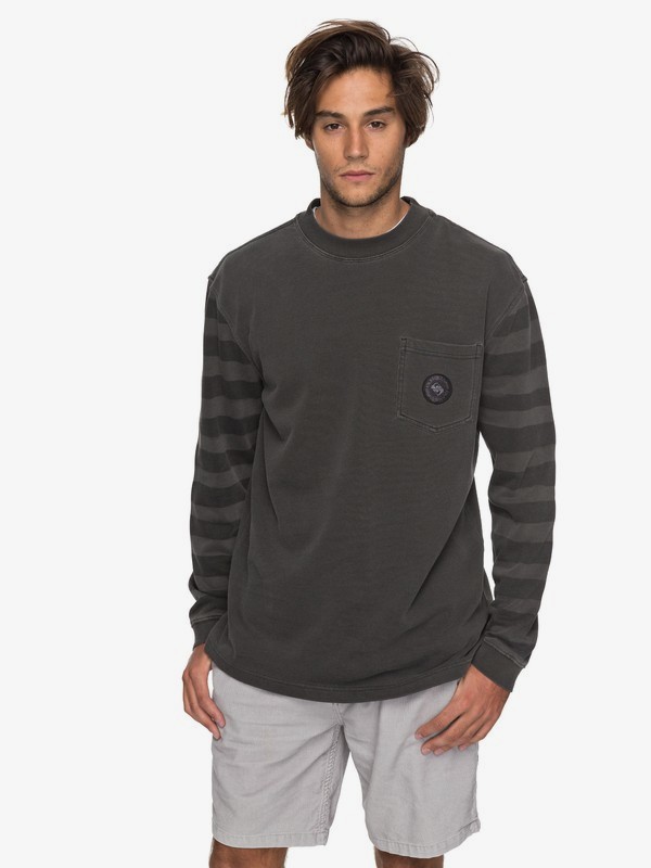 quiksilver, Wave Runner Sweatshirt, BLACK (kvj0) 0 Wave Runner Sweatshirt EQYFT03752 Quiksilver