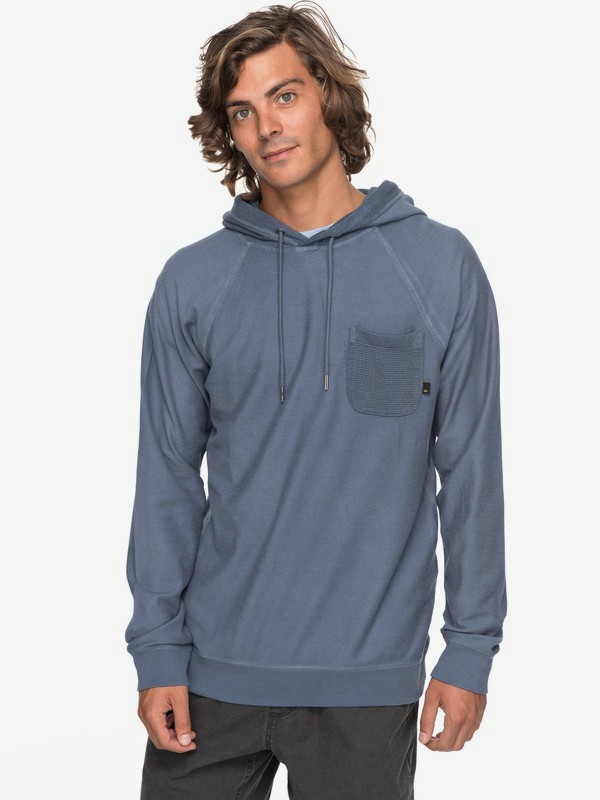 quiksilver, Baao - Hooded Sweatshirt for Men, VINTAGE INDIGO (byl0) 0 Baao - Hooded Sweatshirt for Men Blue EQYFT03767 Quiksilver