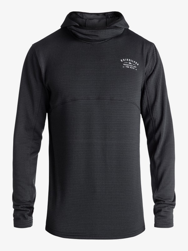 quiksilver, TR Log - Polartec® Hooded Fleece for Men, BLACK (kvj0) 0 TR Log - Polartec® Hooded Fleece for Men Black EQYFT03782 Quiksilver