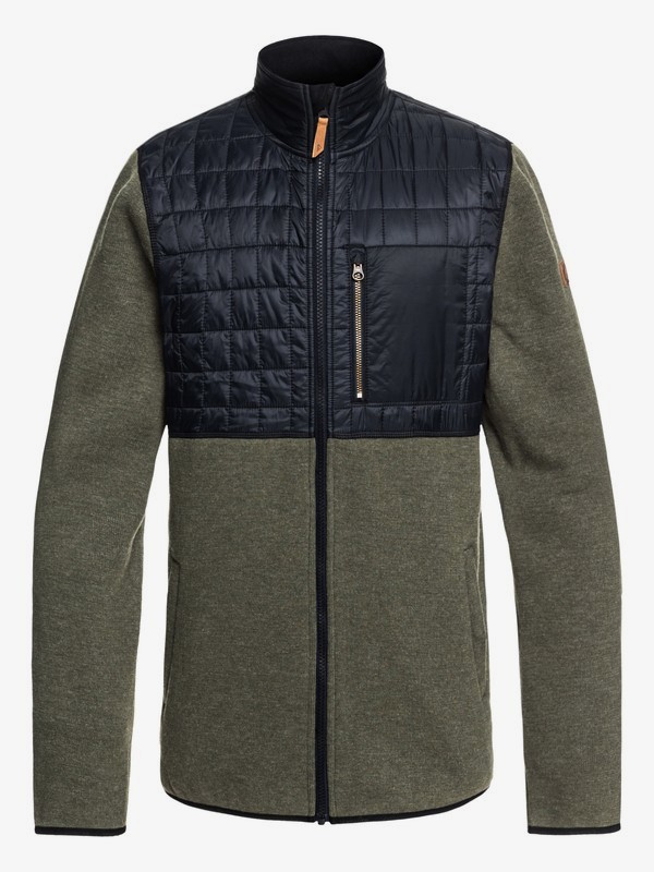quiksilver, Into The Wild Technical Zip-Up Fleece, GRAPE LEAF (cre0) 0 Into The Wild Technical Zip-Up Fleece Brown EQYFT03783 Quiksilver