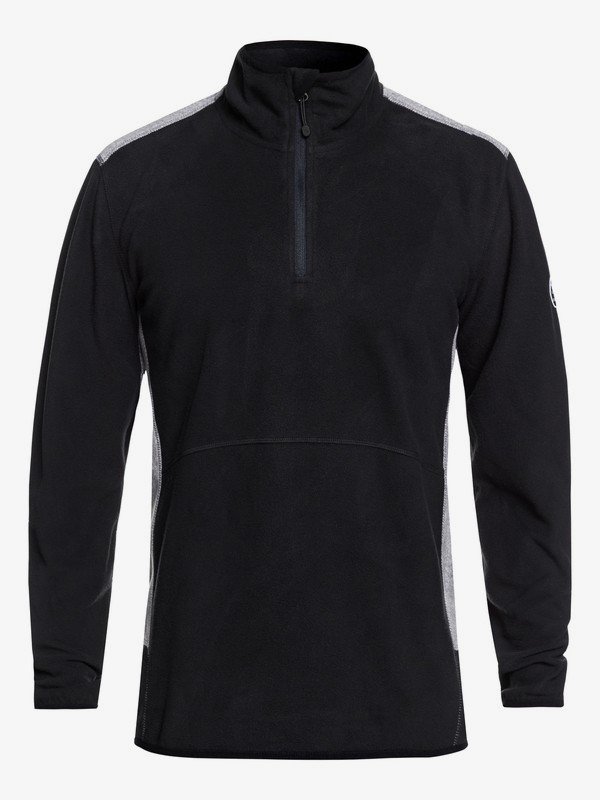 quiksilver, Aker Technical Half Zip Fleece, BLACK (kvj0) 0 Aker Technical Half Zip Fleece Black EQYFT03784 Quiksilver