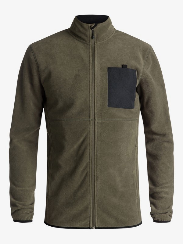 quiksilver, Butter - Technische fleece met rits voor Heren, GRAPE LEAF (cre0) 0 Butter - Technische fleece met rits voor Heren Brown EQYFT03785 Quiksilver