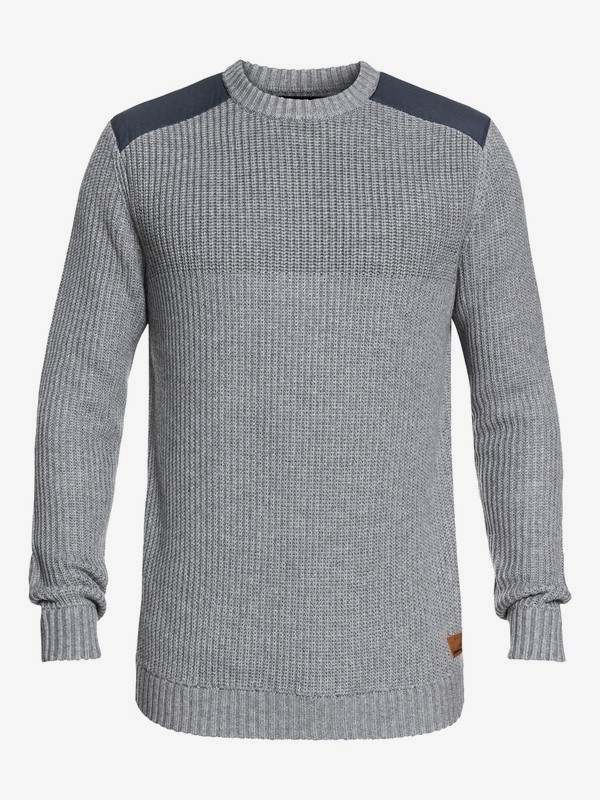 quiksilver, Willow - Technical Sweatshirt for Men, GREY HEATHER (kpgh) 0 Willow - Technical Sweatshirt for Men Black EQYFT03819 Quiksilver