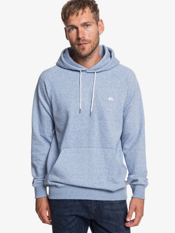 quiksilver, Everyday - Sweat à capuche pour Homme, STONE WASH HEATHER (bkjh) 0 Everyday - Sweat à capuche pour Homme Bleu EQYFT03846 Quiksilver