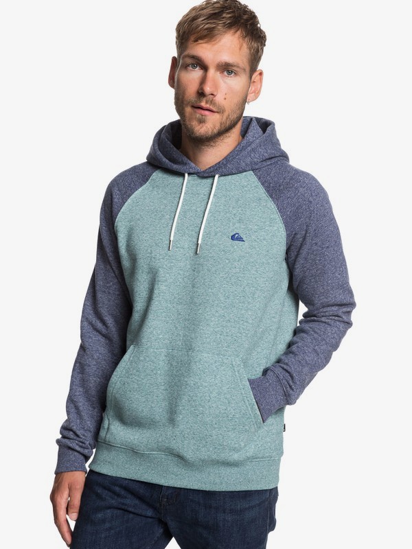quiksilver, Everyday - Sweat à capuche pour Homme, STORMY SEA HEATHER (blhh) 0 Everyday - Sweat à capuche pour Homme Bleu EQYFT03846 Quiksilver