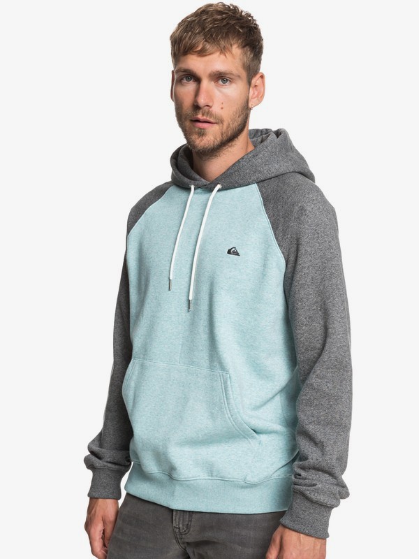 quiksilver, Everyday - Hoodie, AQUA SPLASH HEATHER (bzgh) 0 Everyday - Hoodie Blue EQYFT03846 Quiksilver