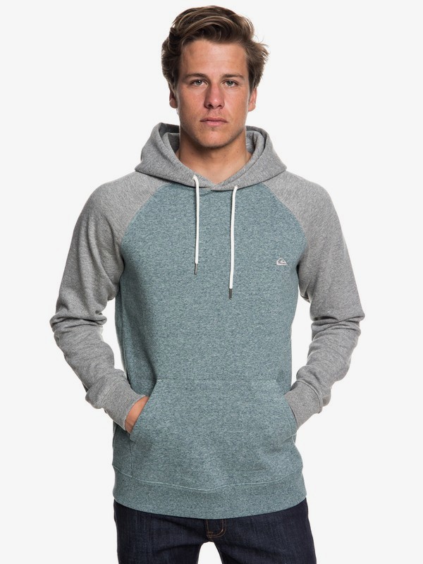 quiksilver, Everyday Hoodie, LIGHT GREY HEATHER (sjsh) 0 Everyday Hoodie Grey EQYFT03846 Quiksilver