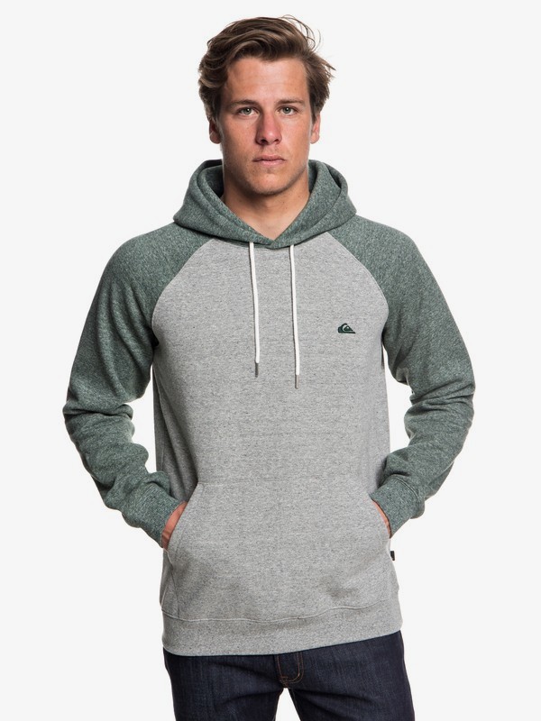 quiksilver, Everyday Hoodie, LGH/THYME HEATHER (xssc) 0 Everyday Hoodie Grey EQYFT03846 Quiksilver