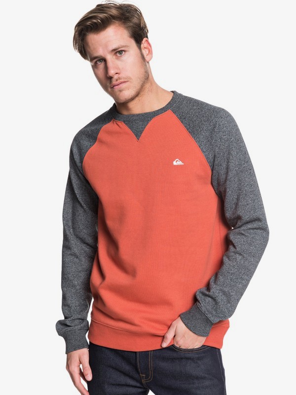 quiksilver, Everyday - Sweatshirt, BURNT BRICK (mpm0) 0 Everyday - Sweatshirt Pink EQYFT03847 Quiksilver