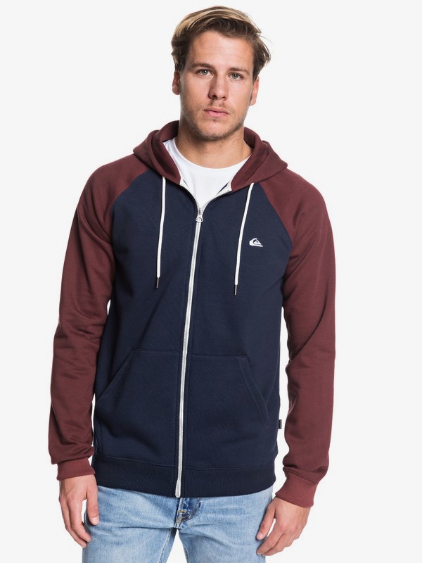 quiksilver, Everyday Zip-Up Hoodie, NAVY B (btn0) 0 Everyday Zip-Up Hoodie Blue EQYFT03849 Quiksilver