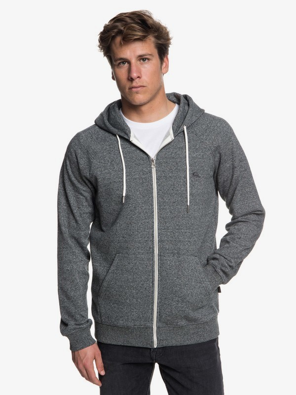 quiksilver, Everyday Zip-Up Hoodie, DARK GREY HEATHER (krph) 0 Everyday Zip-Up Hoodie Black EQYFT03849 Quiksilver