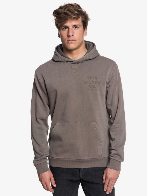quiksilver, Aso Plains Hoodie, FALCON (szg0) 0 Aso Plains Hoodie Grey EQYFT03855 Quiksilver