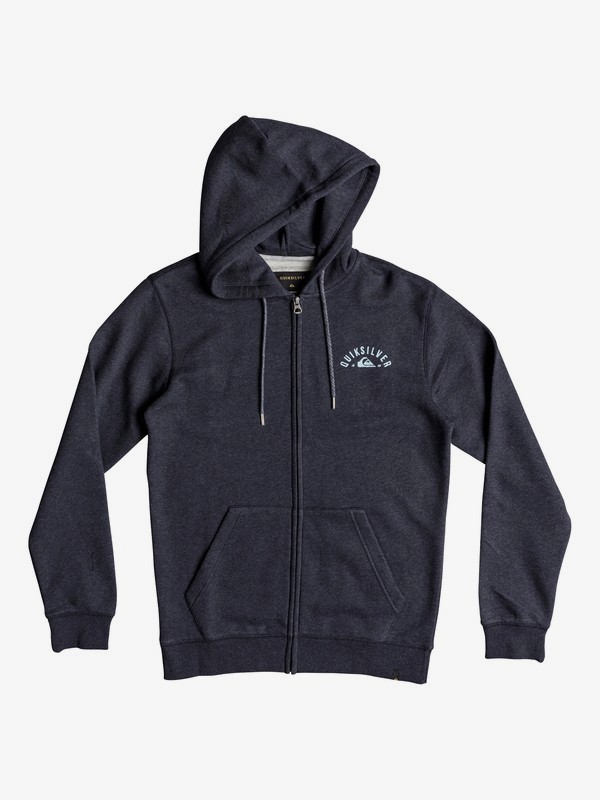 quiksilver, Lock Up Zip Hoodie, BLUE NIGHTS HEATHER (bsth) 0 Lock Up Zip Hoodie Blue EQYFT03901 Quiksilver