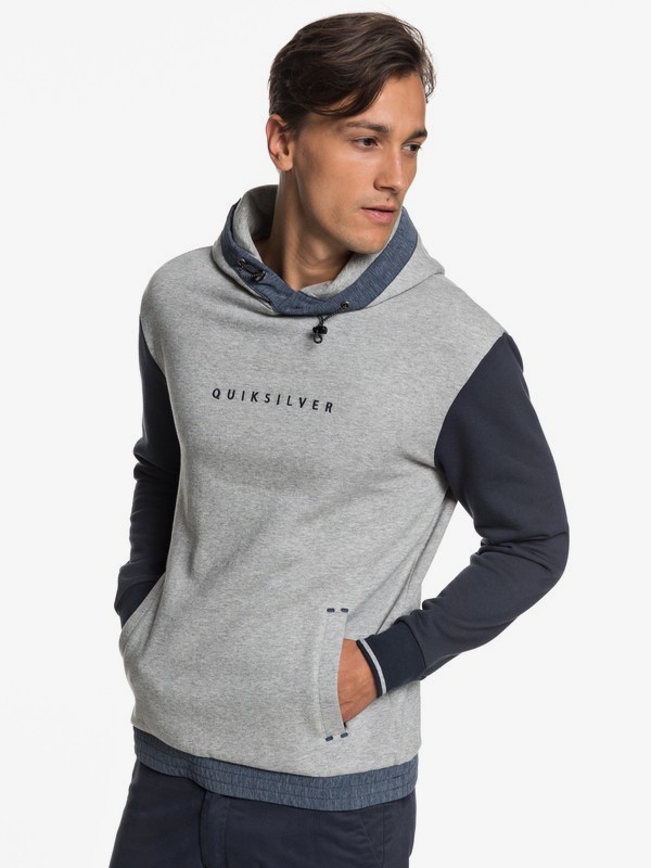quiksilver, Adapt Water-Resistant Hoodie, LIGHT GREY HEATHER (sjsh) 0 Adapt Water-Resistant Hoodie EQYFT03914 Quiksilver