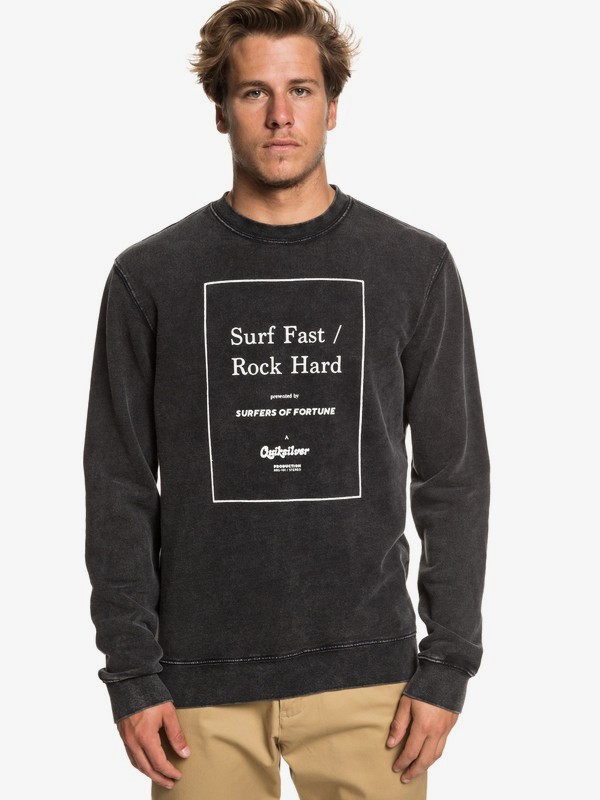quiksilver, Dark Memory - Sweat pour Homme, BLACK (kvj0) 0 Dark Memory - Sweat pour Homme Noir EQYFT03916 Quiksilver