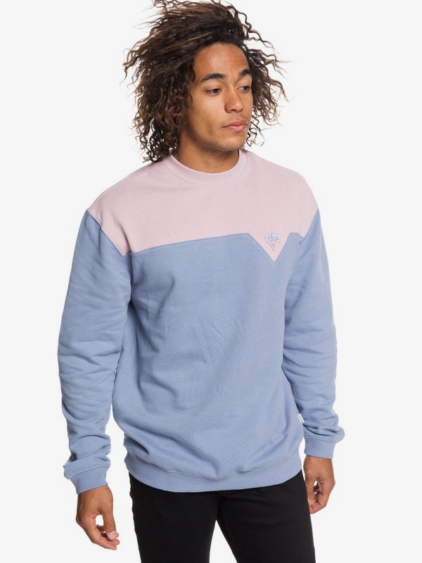quiksilver, Originals Sweatshirt, STONE WASH (bkj0) 0 Originals Sweatshirt Blue EQYFT03918 Quiksilver