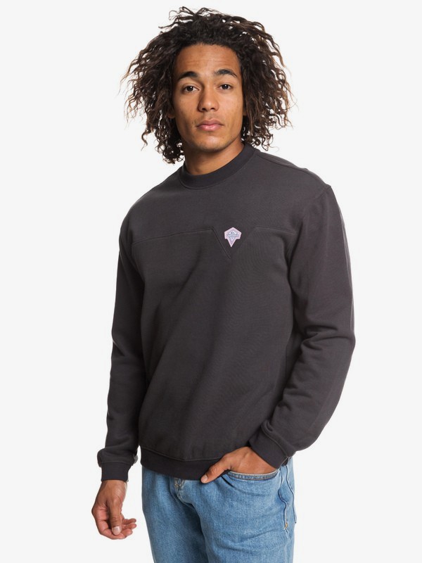 quiksilver, Originals Sweatshirt, TARMAC (kta0) 0 Originals Sweatshirt Black EQYFT03918 Quiksilver