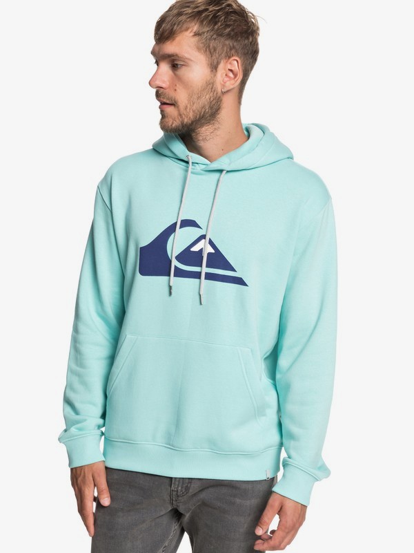 quiksilver, Big Logo - Sweat à capuche pour Homme, AQUA SPLASH (bzg0) 0 Big Logo - Sweat à capuche pour Homme Bleu EQYFT03922 Quiksilver