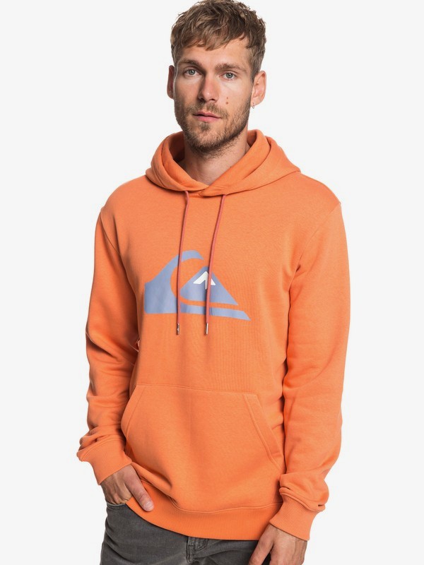 quiksilver, Big Logo - Sweat à capuche pour Homme, FLAMINGO (nks0) 0 Big Logo - Sweat à capuche pour Homme Orange EQYFT03922 Quiksilver