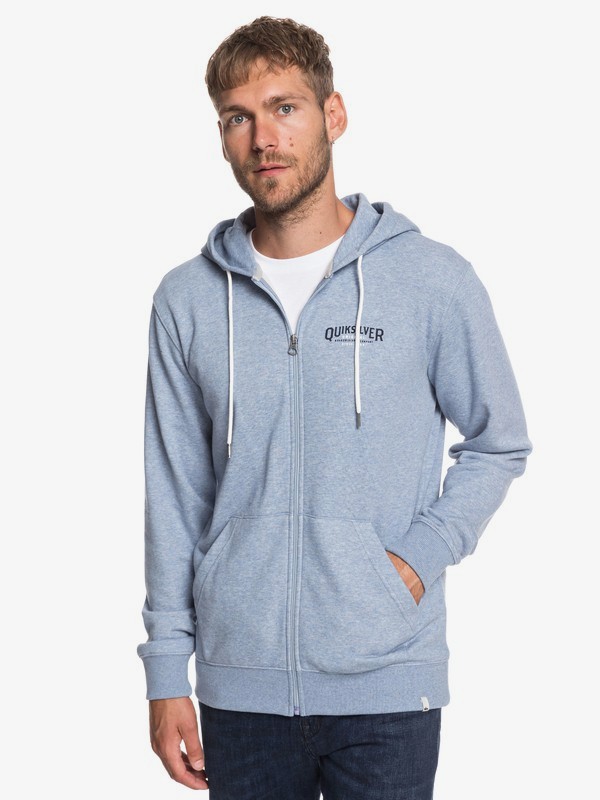 quiksilver, X Comp Elite - Sweat à capuche zippé pour Homme, STONE WASH HEATHER (bkjh) 0 X Comp Elite - Sweat à capuche zippé pour Homme Bleu EQYFT03925 Quiksilver
