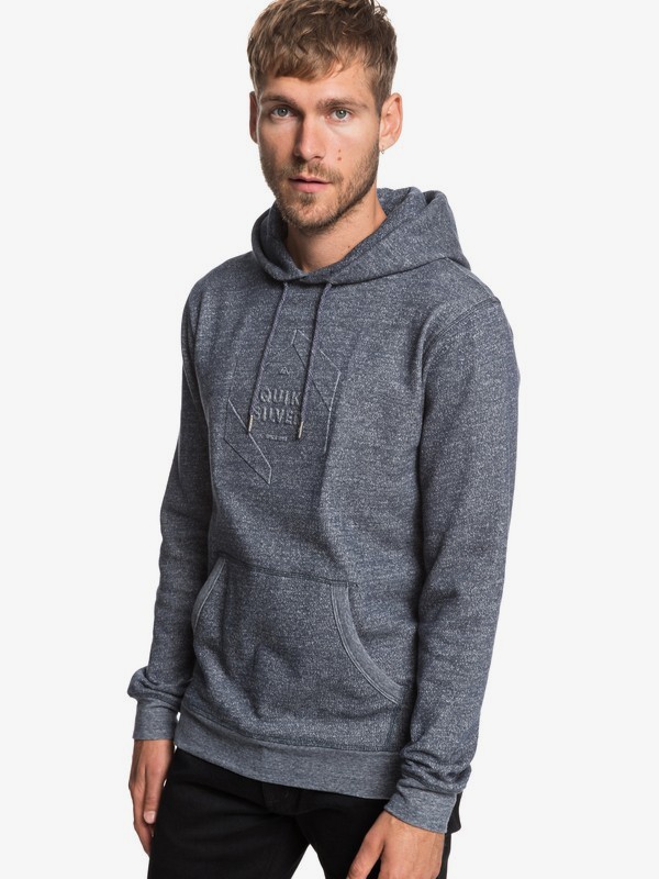 quiksilver, Global Grasp - Sudadera con Capucha para Hombre, NAVY BLAZER HEATHER (byjh) 0 Global Grasp - Sudadera con Capucha para Hombre Azul EQYFT03929 Quiksilver