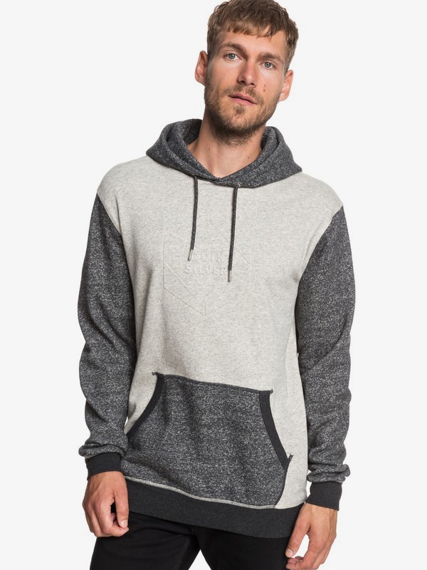 quiksilver, Global Grasp - Hoodie for Men, DARK GREY HEATHER (krph) 0 Global Grasp - Hoodie for Men Black EQYFT03929 Quiksilver