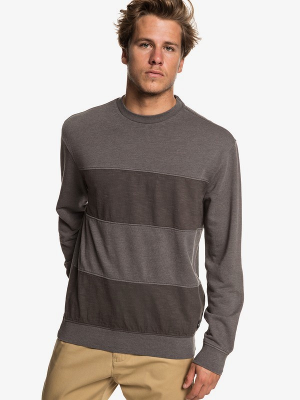 quiksilver, Bankstown Blues - Sweatshirt for Men, TARMAC (kta0) 0 Bankstown Blues - Sweatshirt for Men Black EQYFT03937 Quiksilver