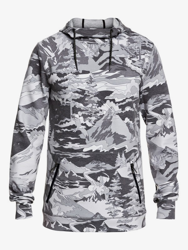 quiksilver, Freedom Technical Hoodie, BLACK SNOWSCENE (kvm8) 0 Freedom Technical Hoodie Black EQYFT03952 Quiksilver