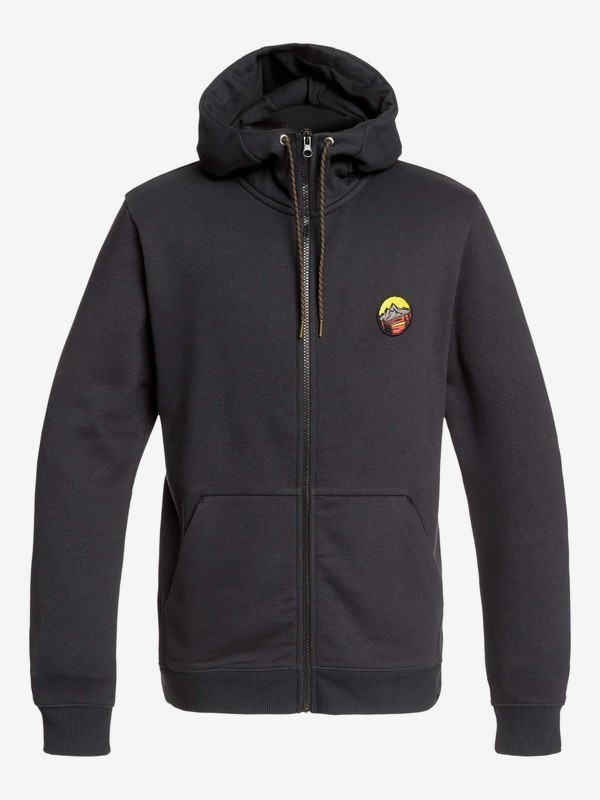 quiksilver, Big Logo Snow Technical Zip-Up Hoodie, BLACK (kvj0) 0 Big Logo Snow Technical Zip-Up Hoodie Black EQYFT03953 Quiksilver
