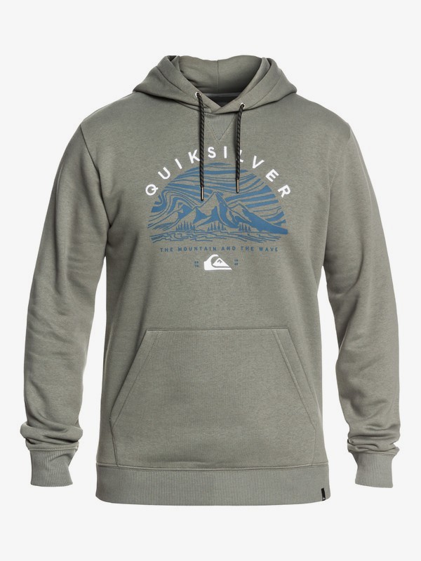 quiksilver, Big Logo Snow Technical Hoodie, AGAVE GREEN (gzc0) 0 Big Logo Snow Technical Hoodie Green EQYFT03955 Quiksilver
