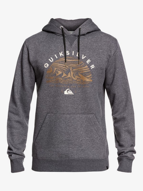 quiksilver, Big Logo Snow Technical Hoodie, BLACK HEATHER (krph) 0 Big Logo Snow Technical Hoodie Black EQYFT03955 Quiksilver