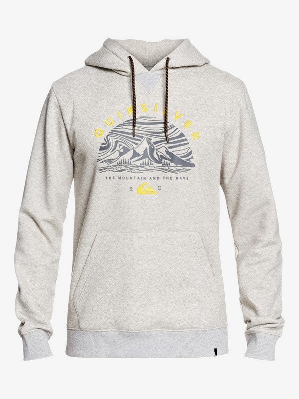 quiksilver, Big Logo Snow Technical Hoodie, LIGHT GREY HEATHER (sgrh) 0 Big Logo Snow Technical Hoodie Grey EQYFT03955 Quiksilver