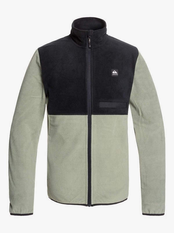 quiksilver, Butter Technical Zip-Up Fleece, AGAVE GREEN (gzc0) 0 Butter Technical Zip-Up Fleece Green EQYFT03957 Quiksilver